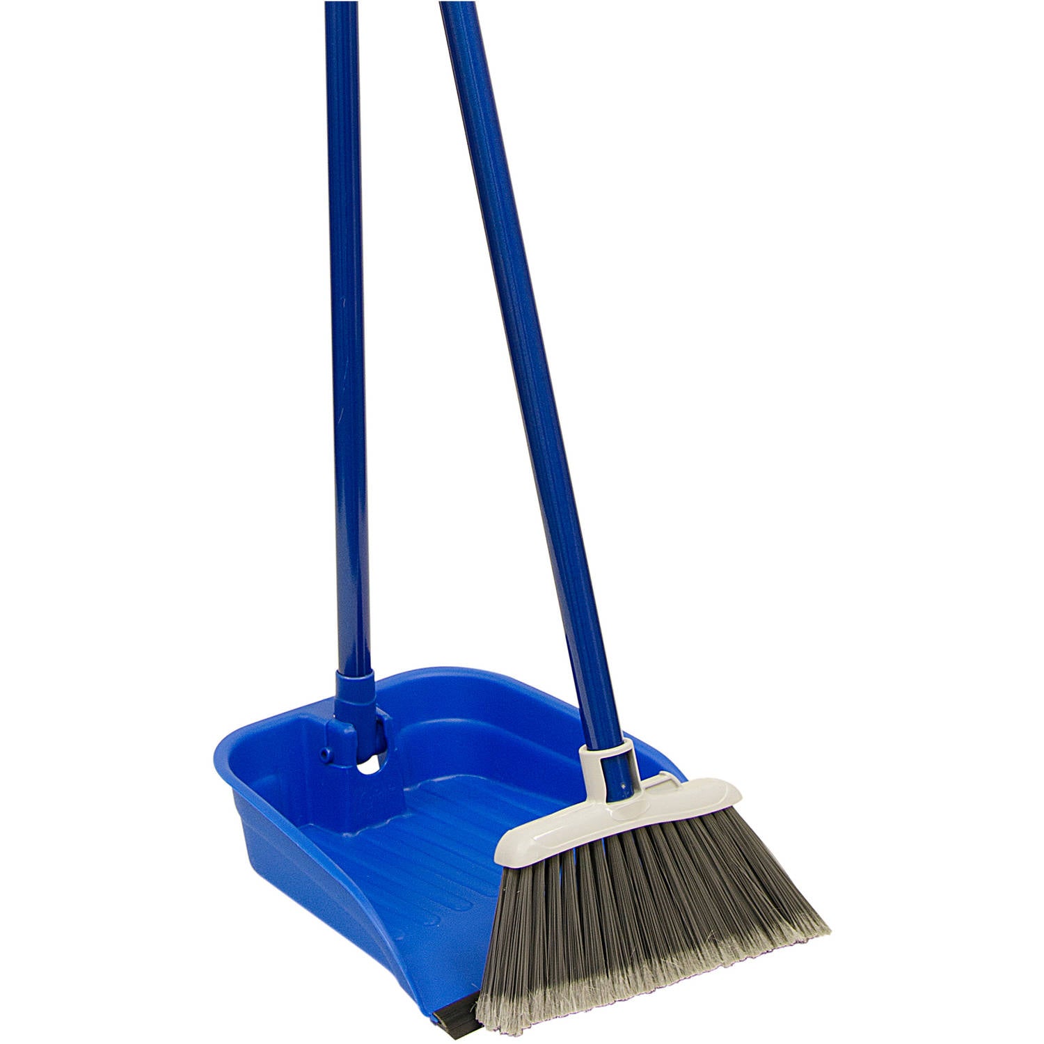 Stand & Store Lobby Broom & Dustpan